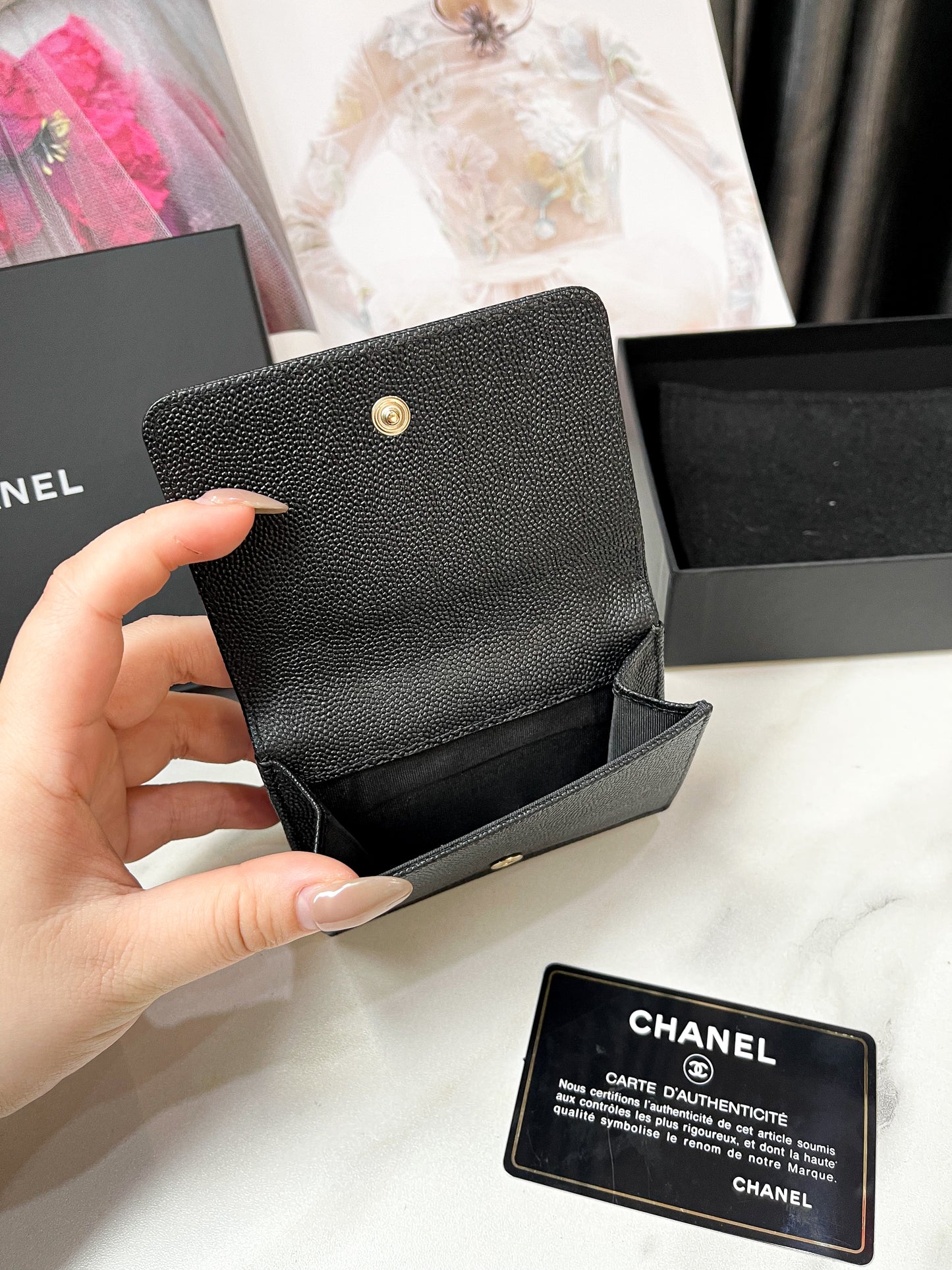 Ví Gấp Chanel Caviar