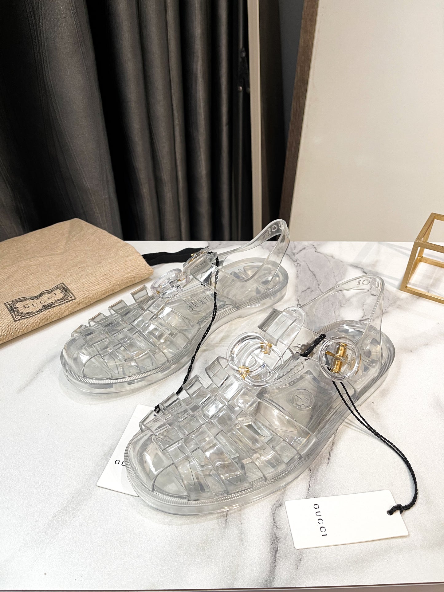 Sandal Gucci Nhựa New