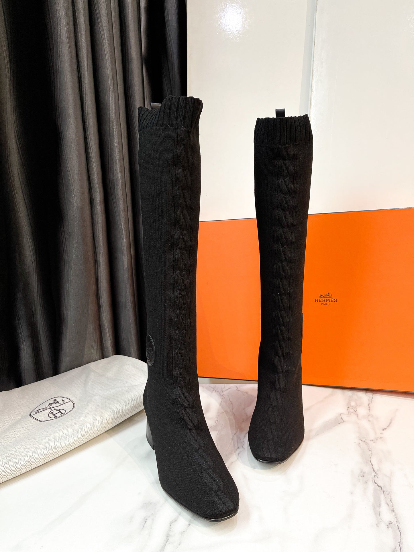 Boot Hermes Cao Cổ Size 36