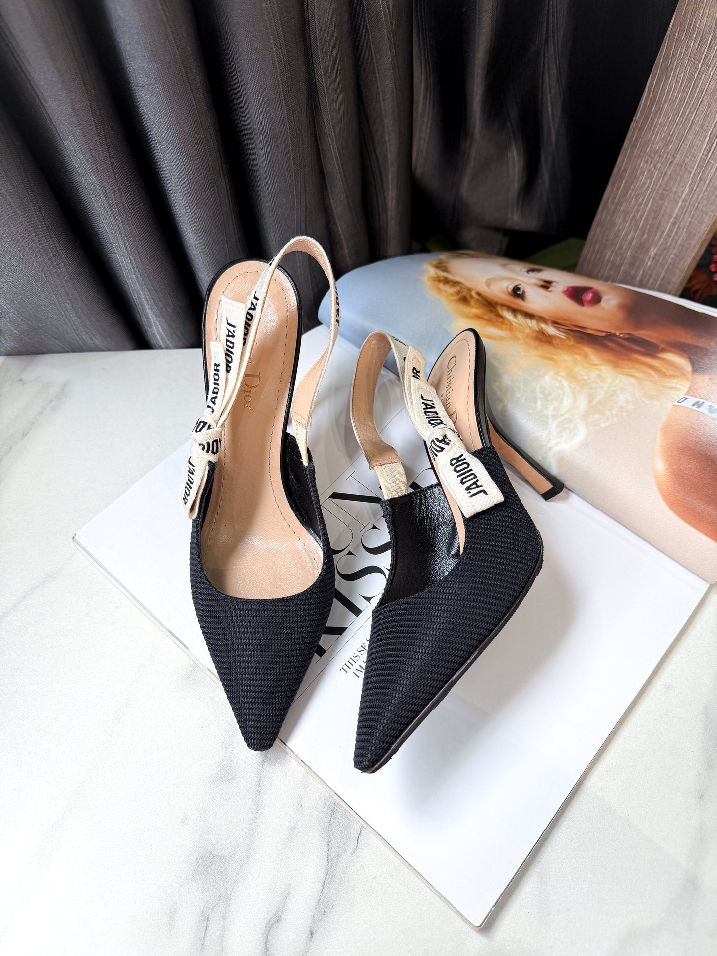 Slingback Dior Đen Size 38D