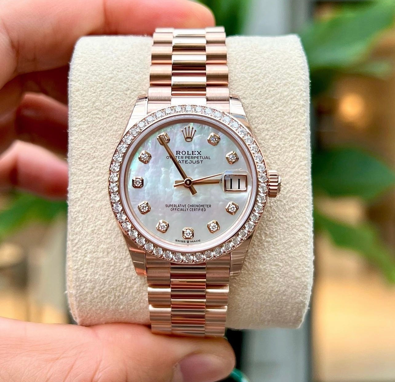 Đồng Hồ Rolex DateJust 31mm 278285RBR MOP Rose Gold