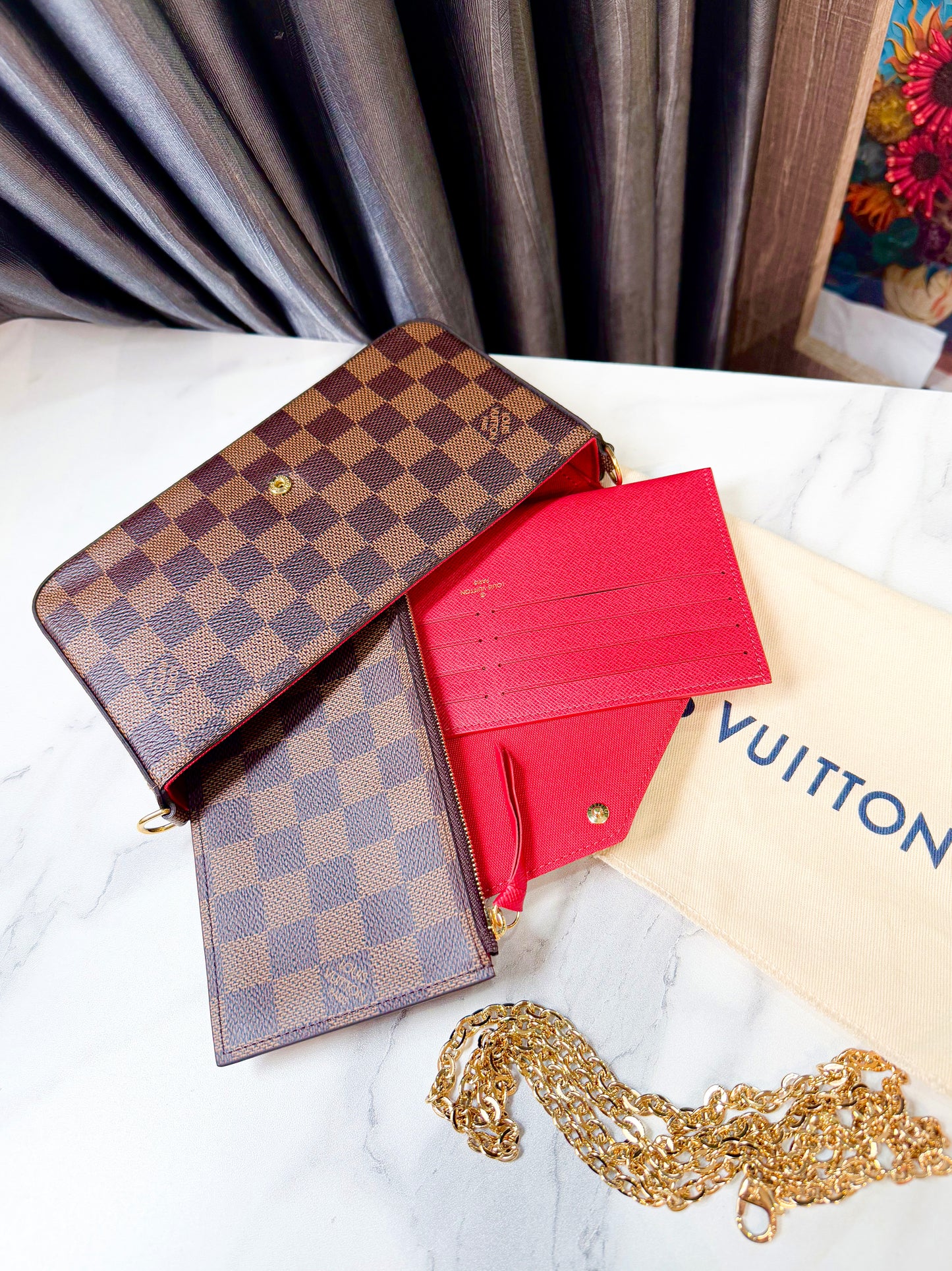 LV Felicie Damier