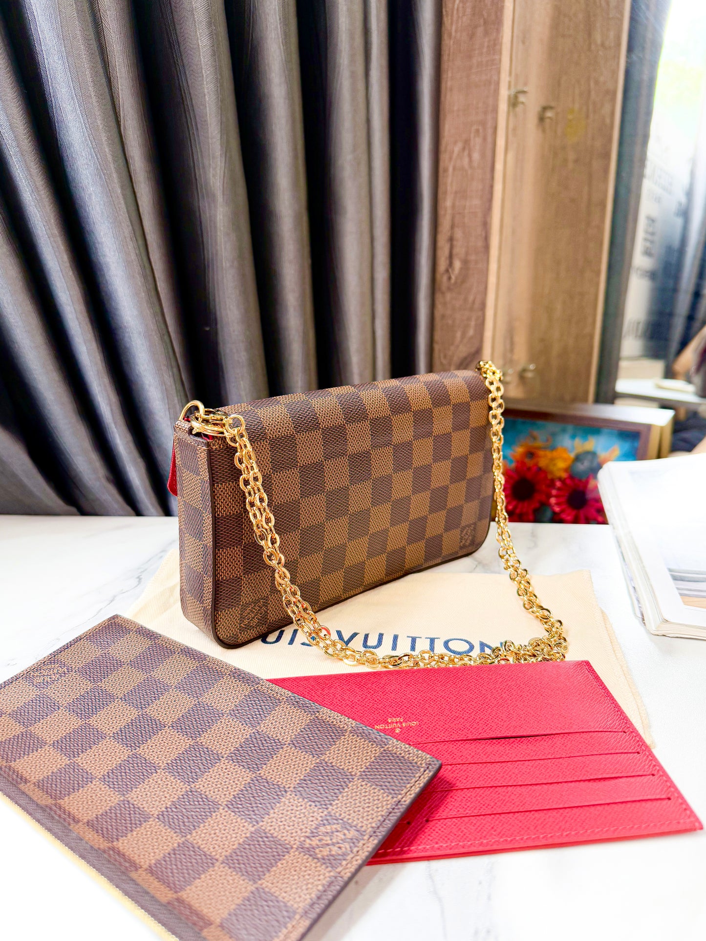 LV Felicie Damier