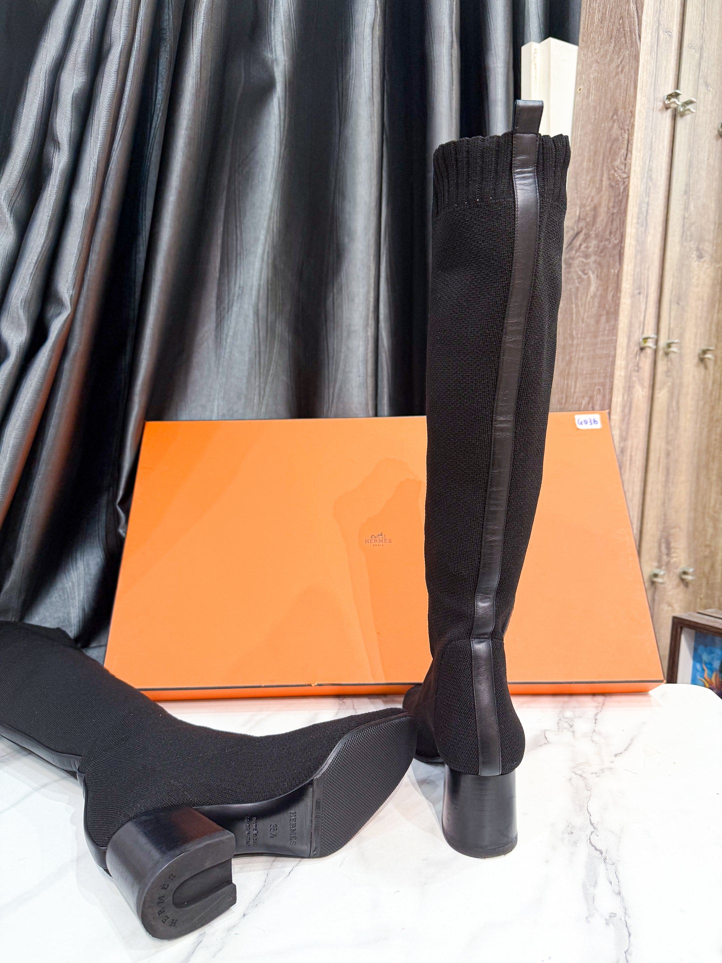 Boot Hermes Len Cao Cổ Size 35.5 GD36