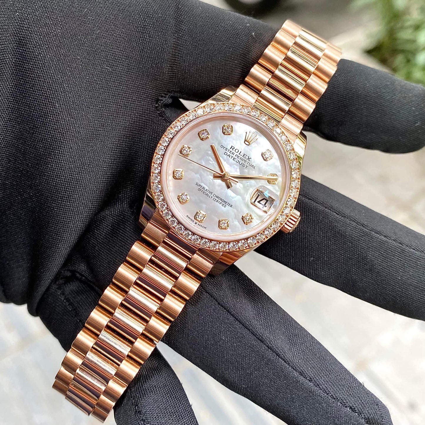 Đồng Hồ Rolex DateJust 31mm 278285RBR MOP Rose Gold