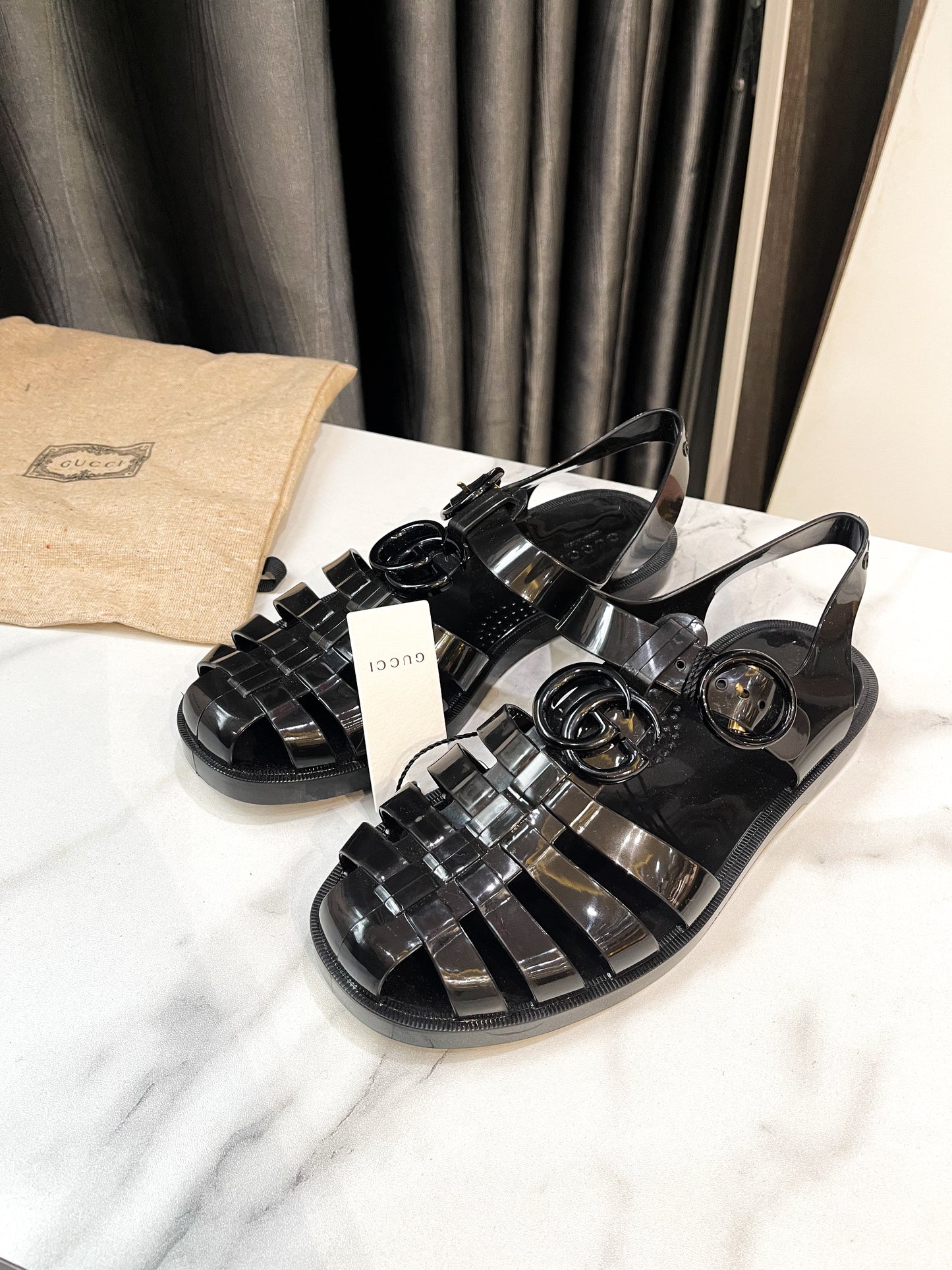 Sandal Gucci Nhựa New