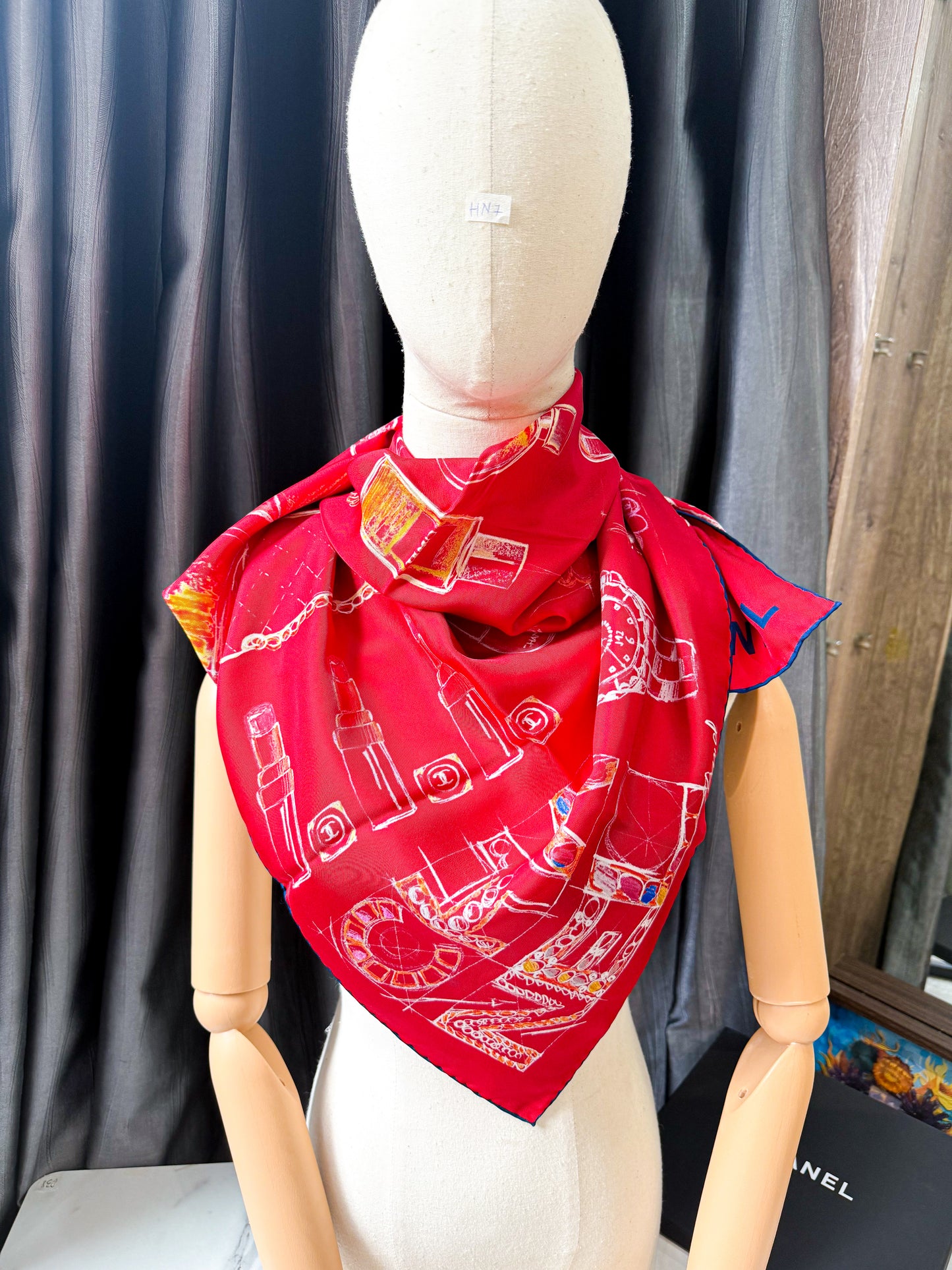 Khăn Lụa Chanel New Khổ 90x90 HN7 25/10