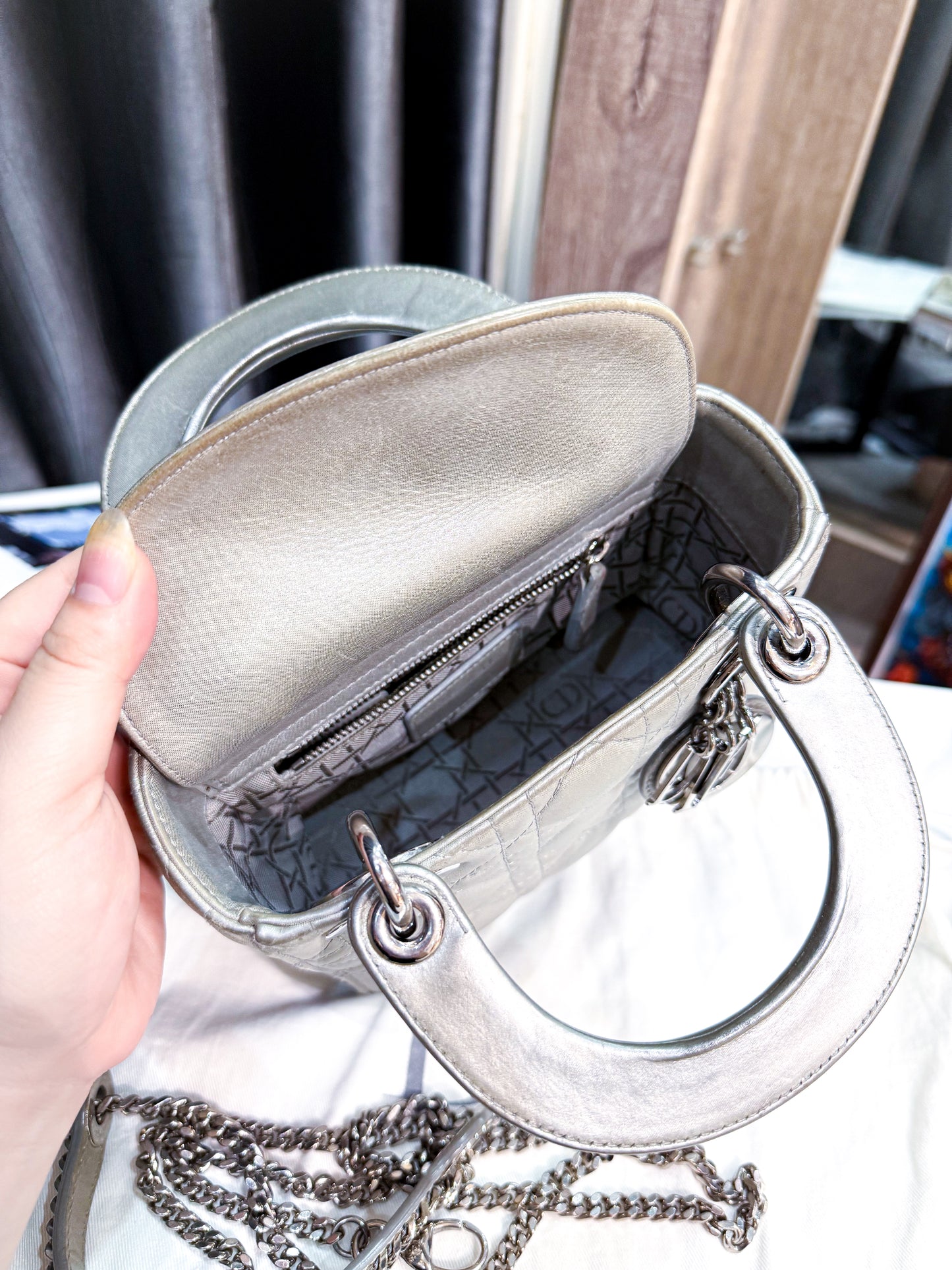 A A Dior Lady Mini Satin