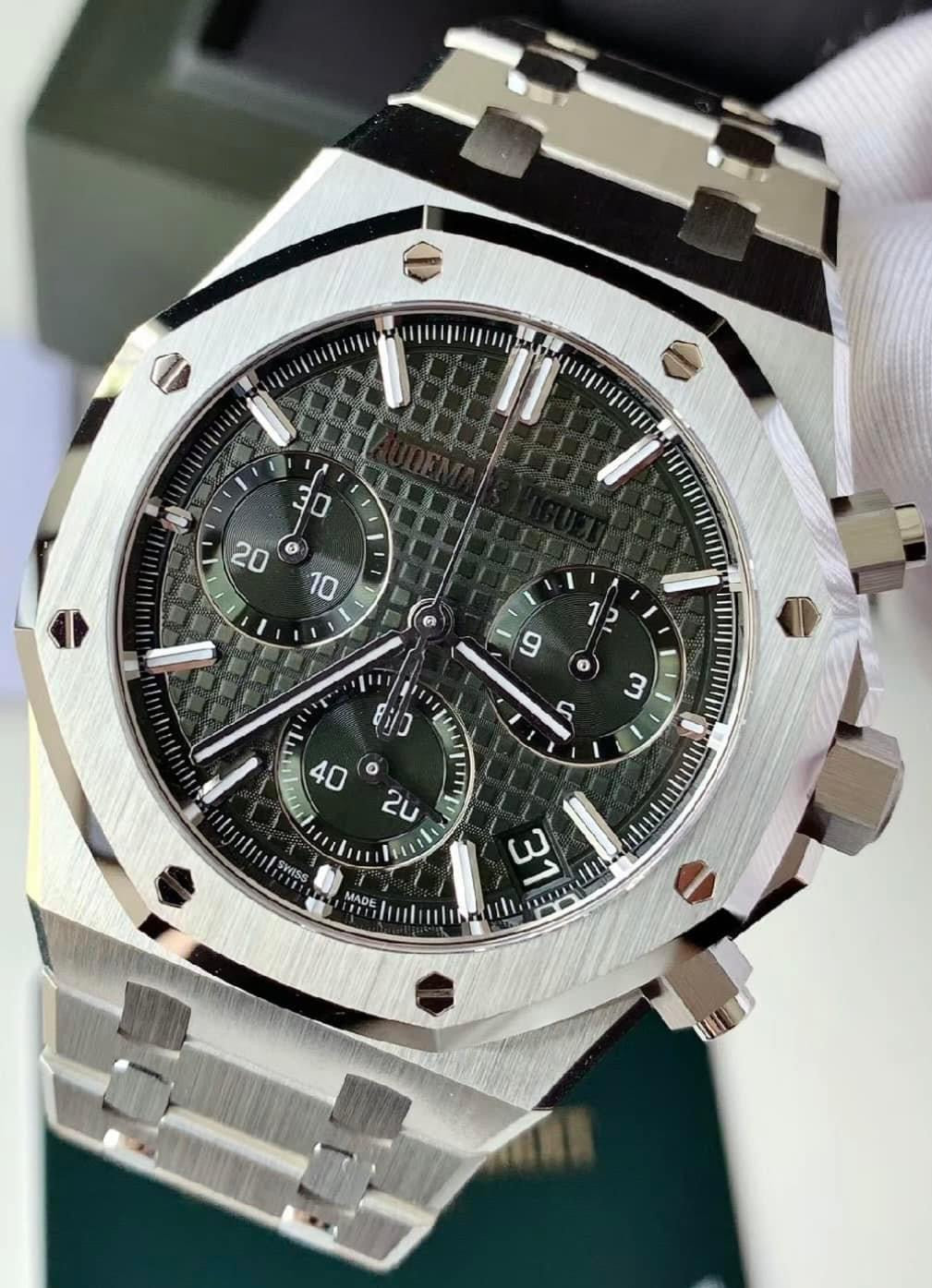 Đồng Hồ Audemars Piguet Royal Oak 26240ST Green Dial 41mm