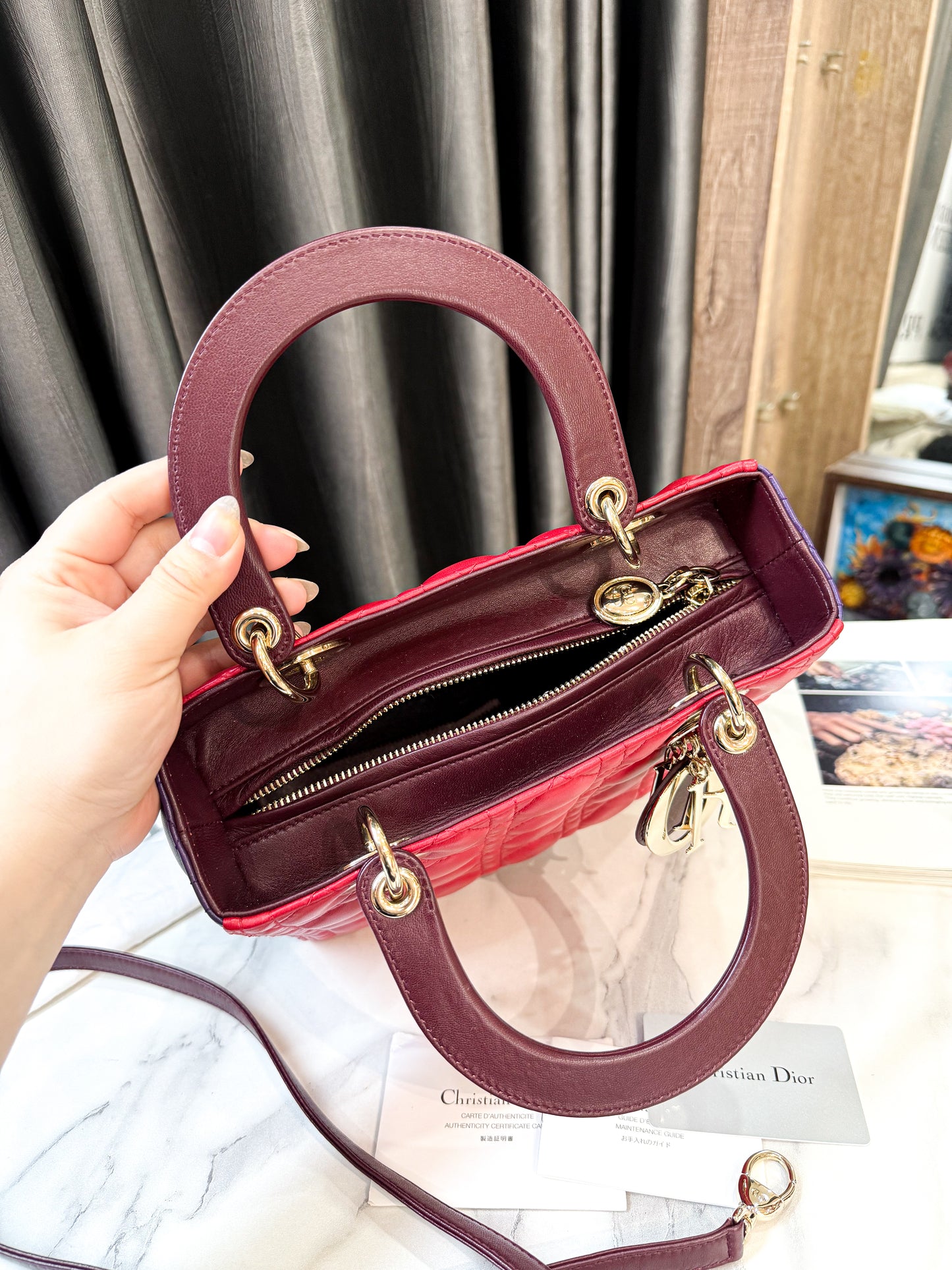 A A Dior Lady Tricolor Size M