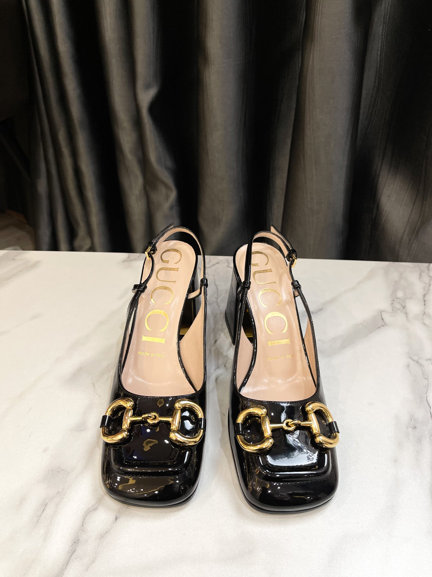 Slingback Gucci Đen