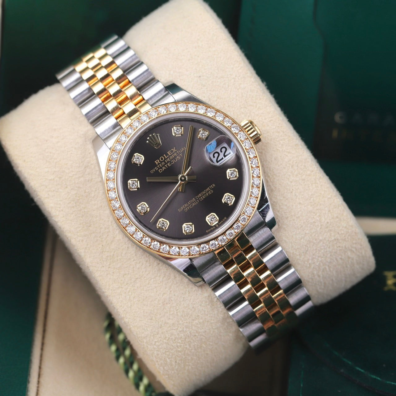 Đồng Hồ Rolex DateJust 278383RBR Mặt Xám