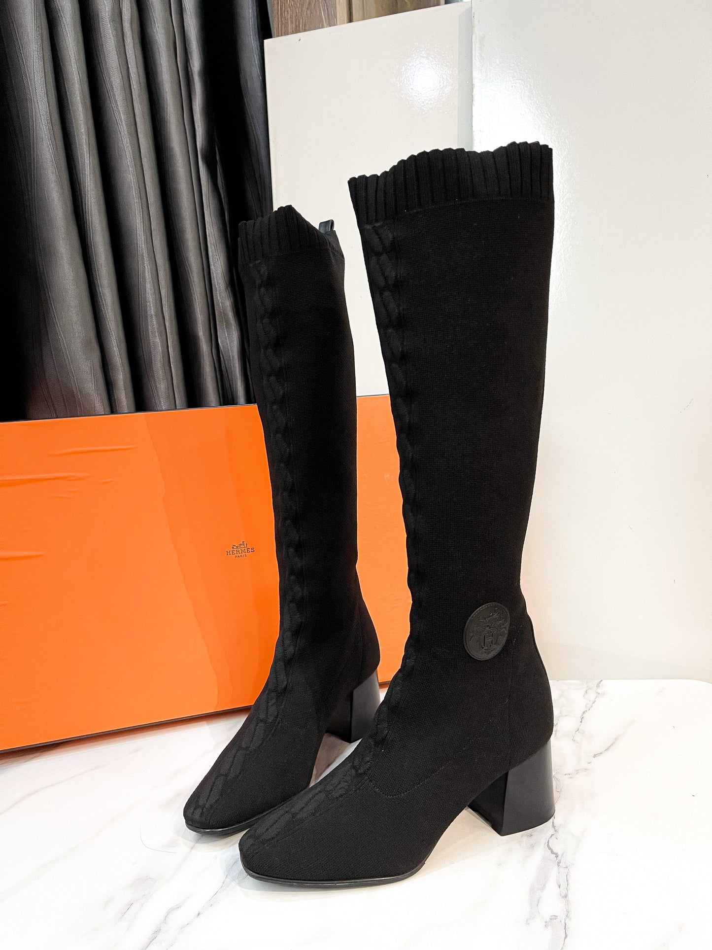 Boot Hermes Cao Cổ Size 37