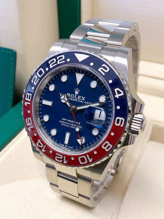 A Đồng Hồ Rolex GMT Master II White Gold Pepsi