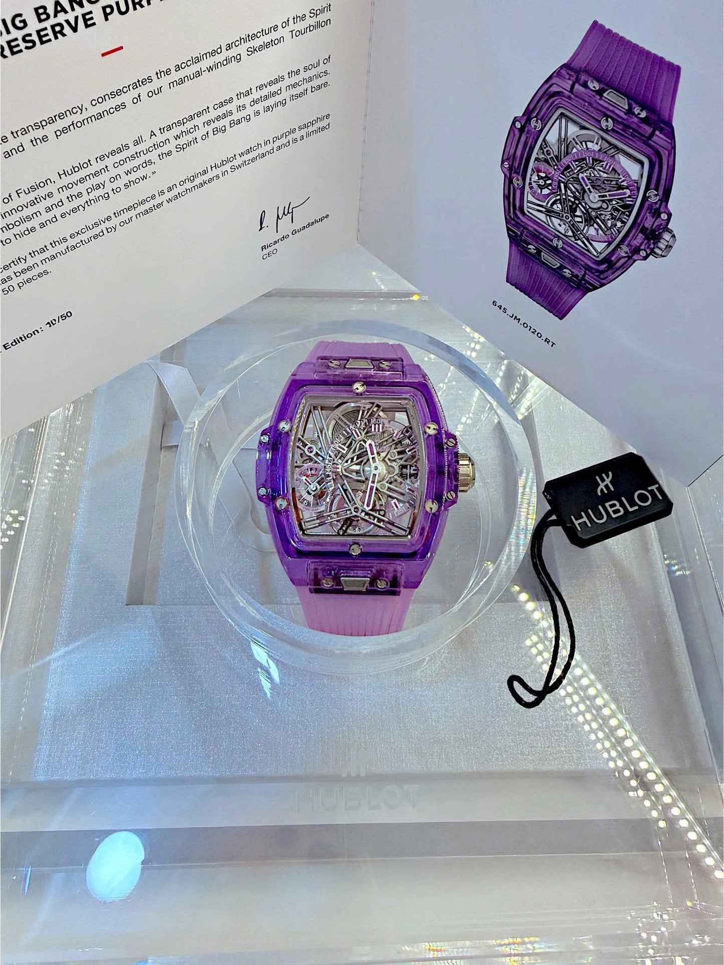 Đồng Hồ Hublot Spirit Of Bigbang Tourbillion Purple Sapphire 42mm
