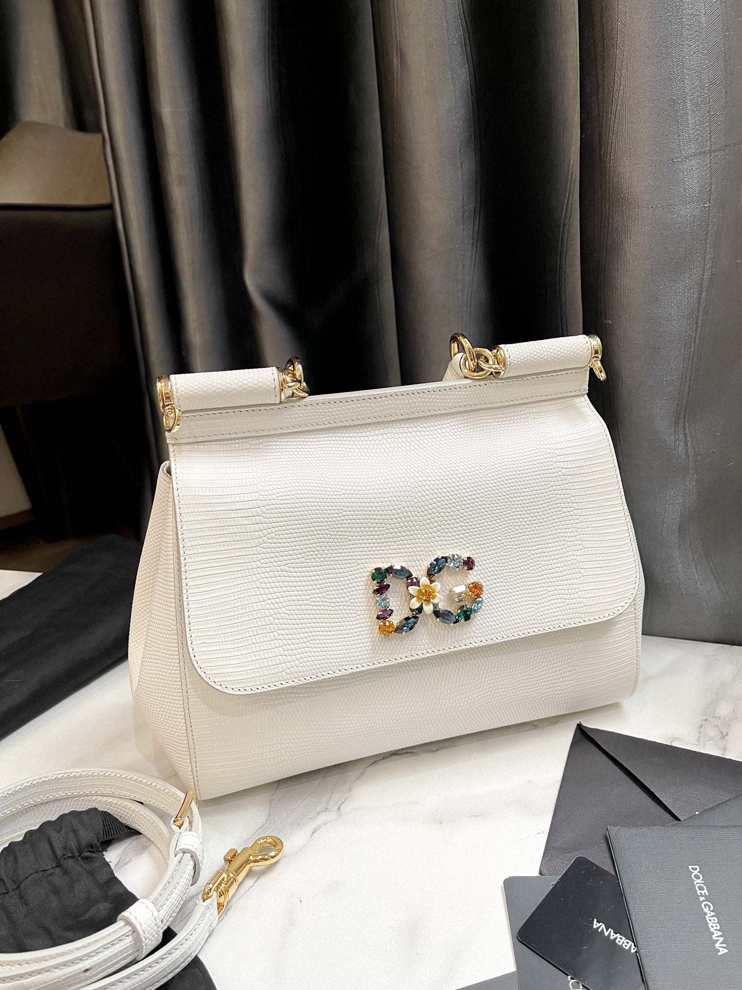 Handbag DG Trắng New