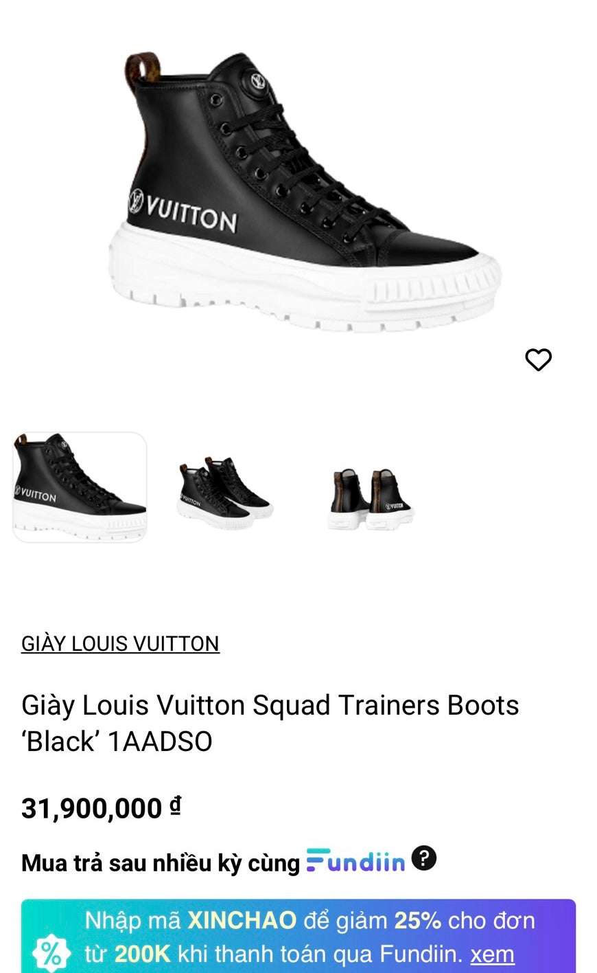 Giày Boot LV Trainer