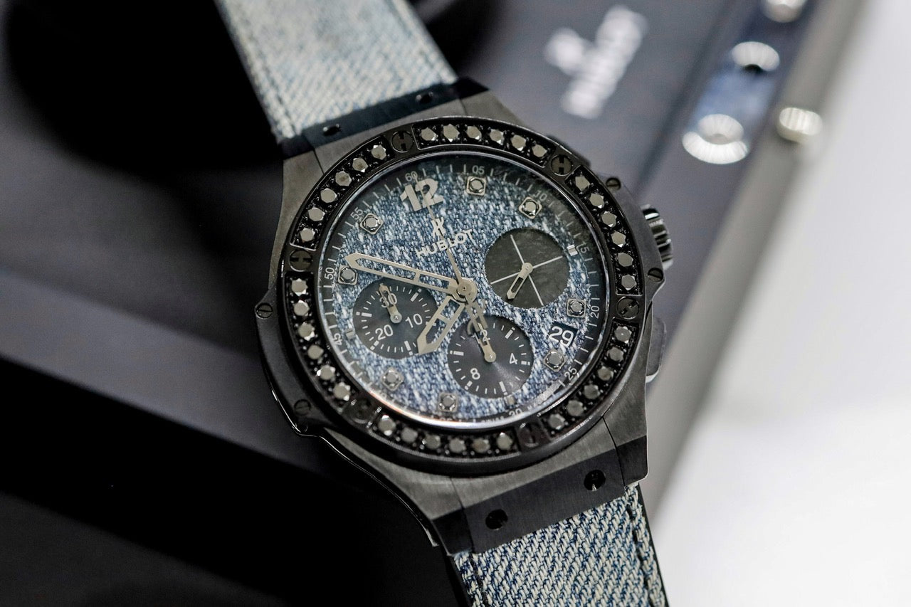 Đồng Hồ Hublot Bigbang 41mm Ceramic Jeans Black limited 250pcs