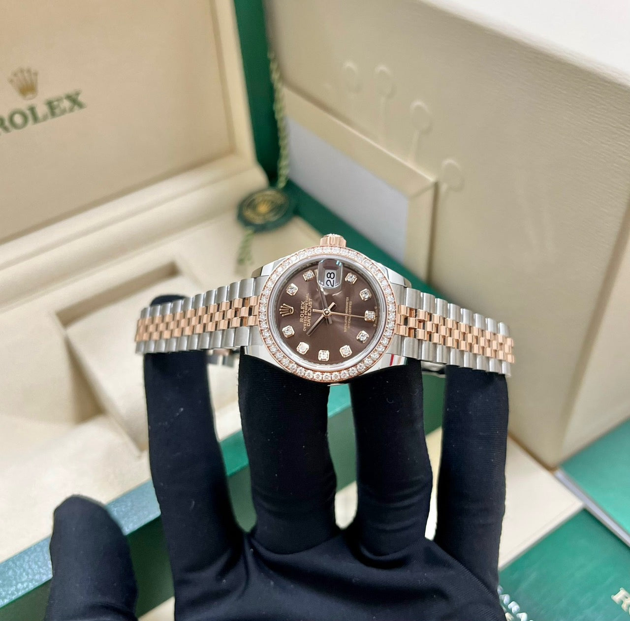 Đồng Hồ Rolex Datejust 279381RBR Chocolate Dial