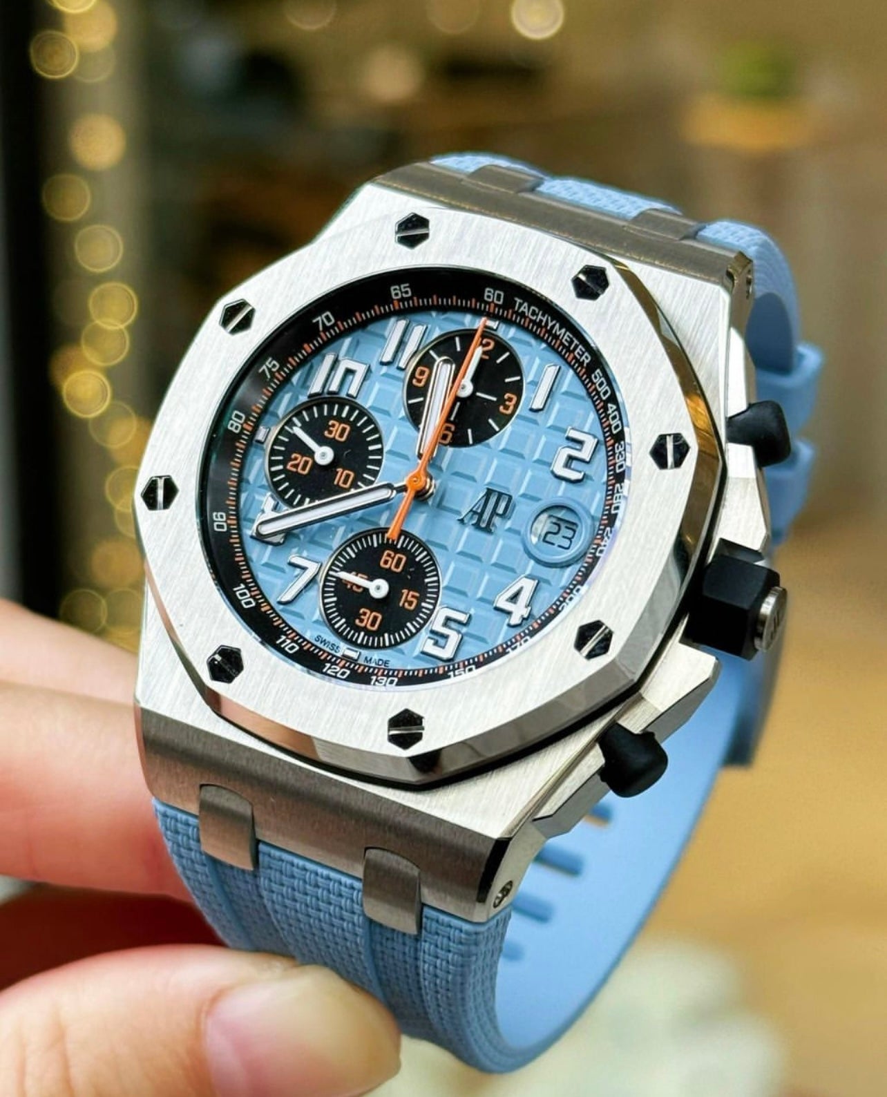 Đồng Hồ Audemars Piguet Offshore 42mm Blue Tiffany 26238ST