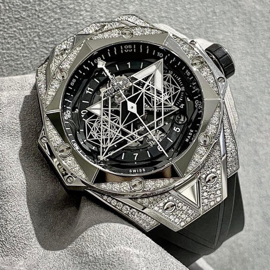 HUBLOT BIG BANG SANG BLEU II TITANIUM PAVÉ