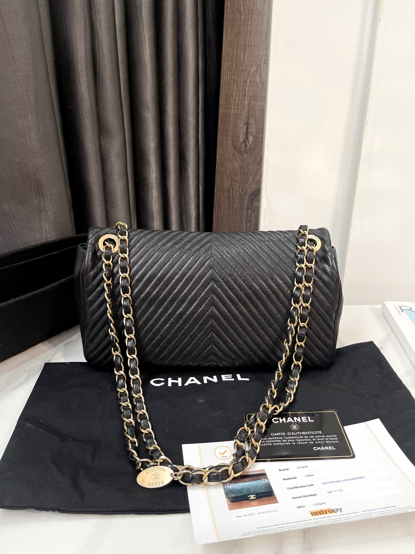 A Chanel Classic Chevron