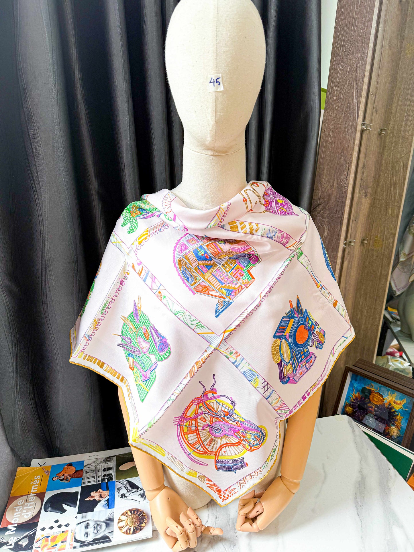 Khăn Hermes New Khổ 90x90 HN45 5/11