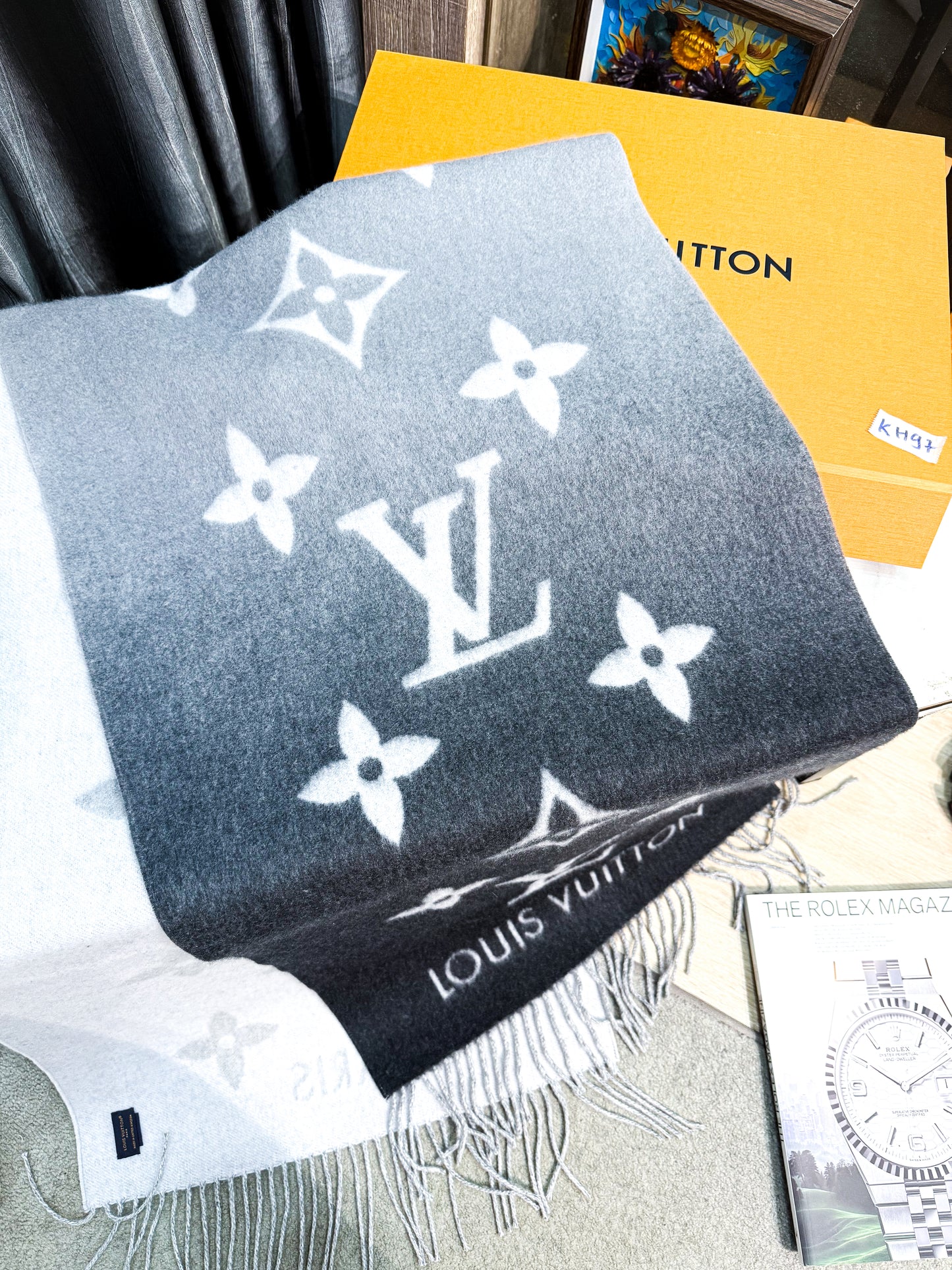 Khăn LV Cashmere Omber KH97