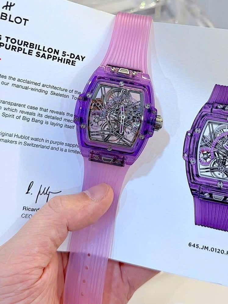Đồng Hồ Hublot Spirit Of Bigbang Tourbillion Purple Sapphire 42mm