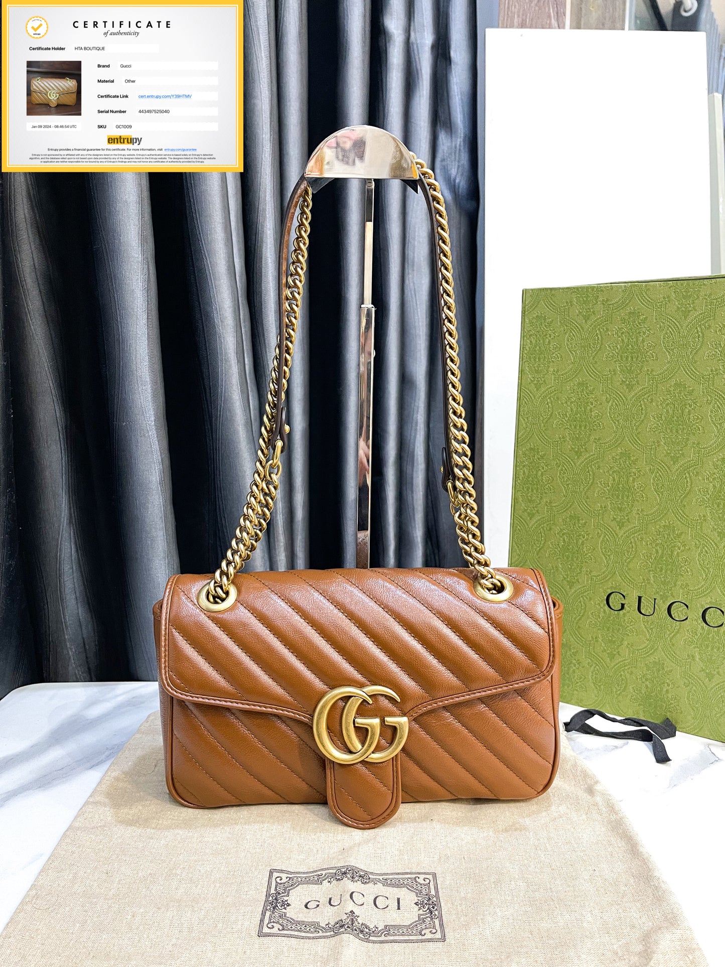 Gucci Marmont 26 Nâu