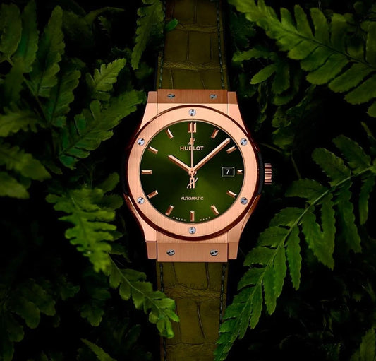 Đồng Hồ Hublot Classic Fusion 42mm King Gold Green