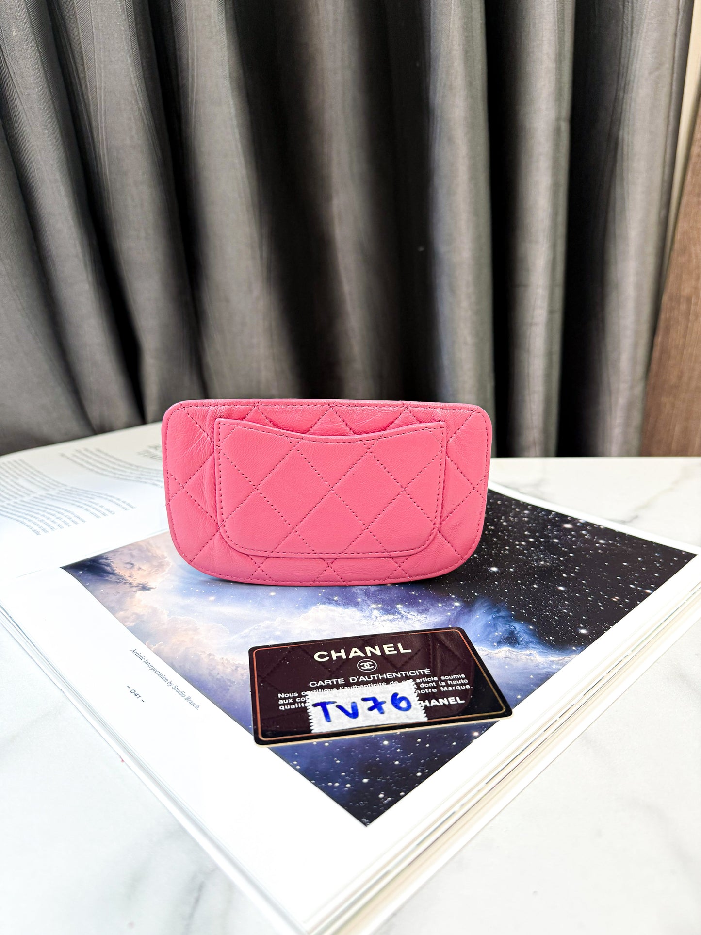 Card Holder Chanel Hồng TV76