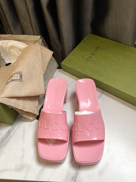 Dép Nhựa Gucci Hồng