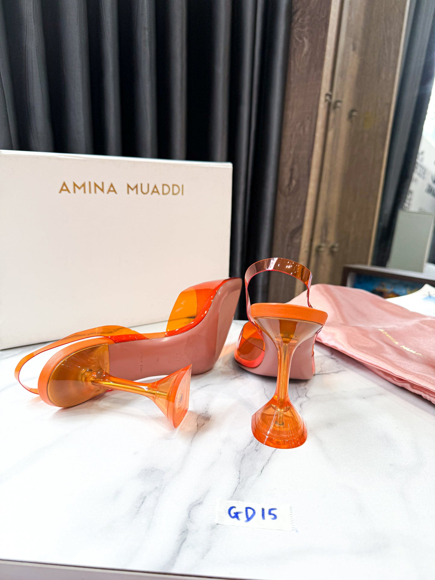 Slingback Amina Cam New Size 39 Fit 38-38.5