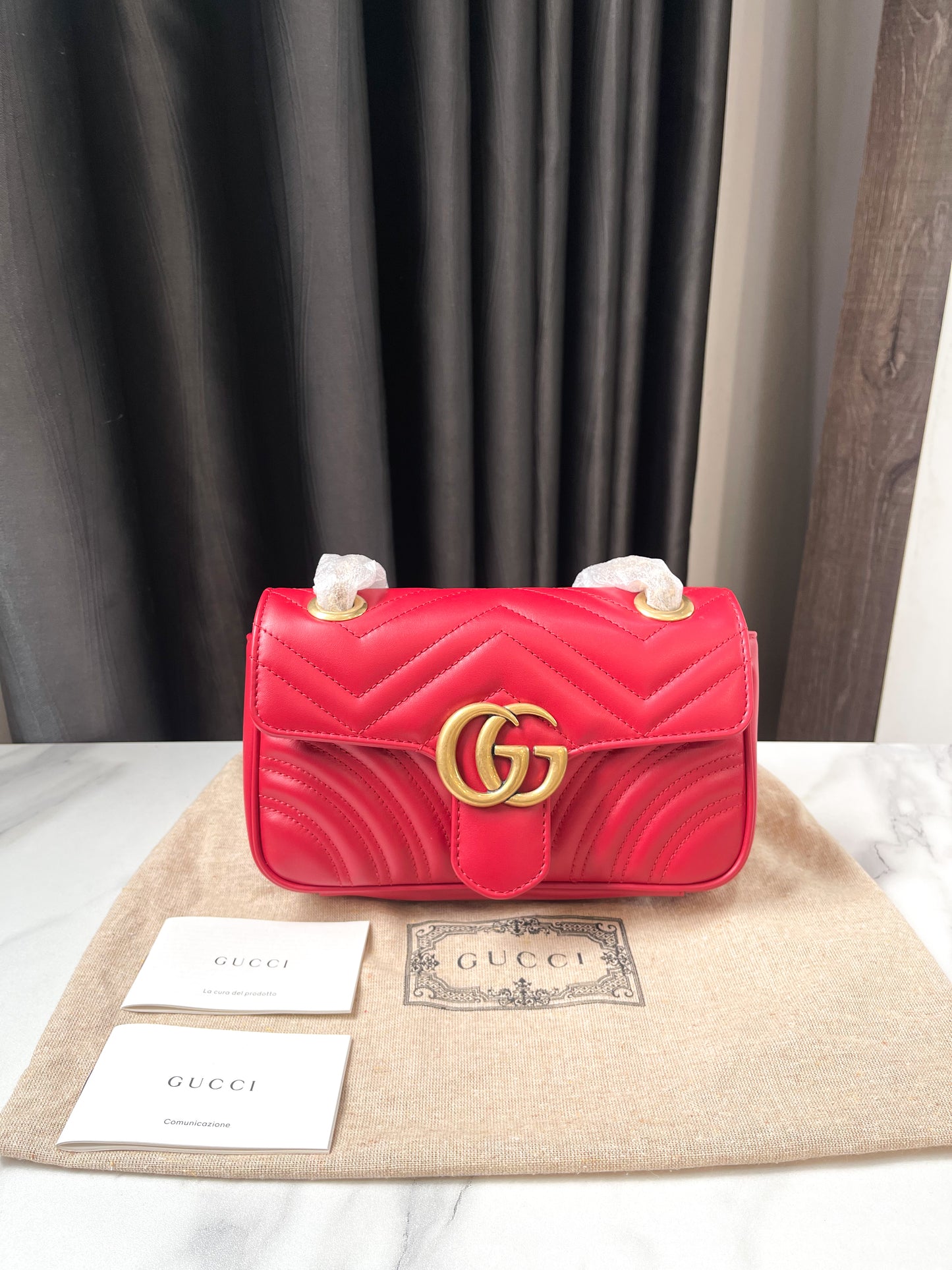 Gucci Marmont 22 Đỏ