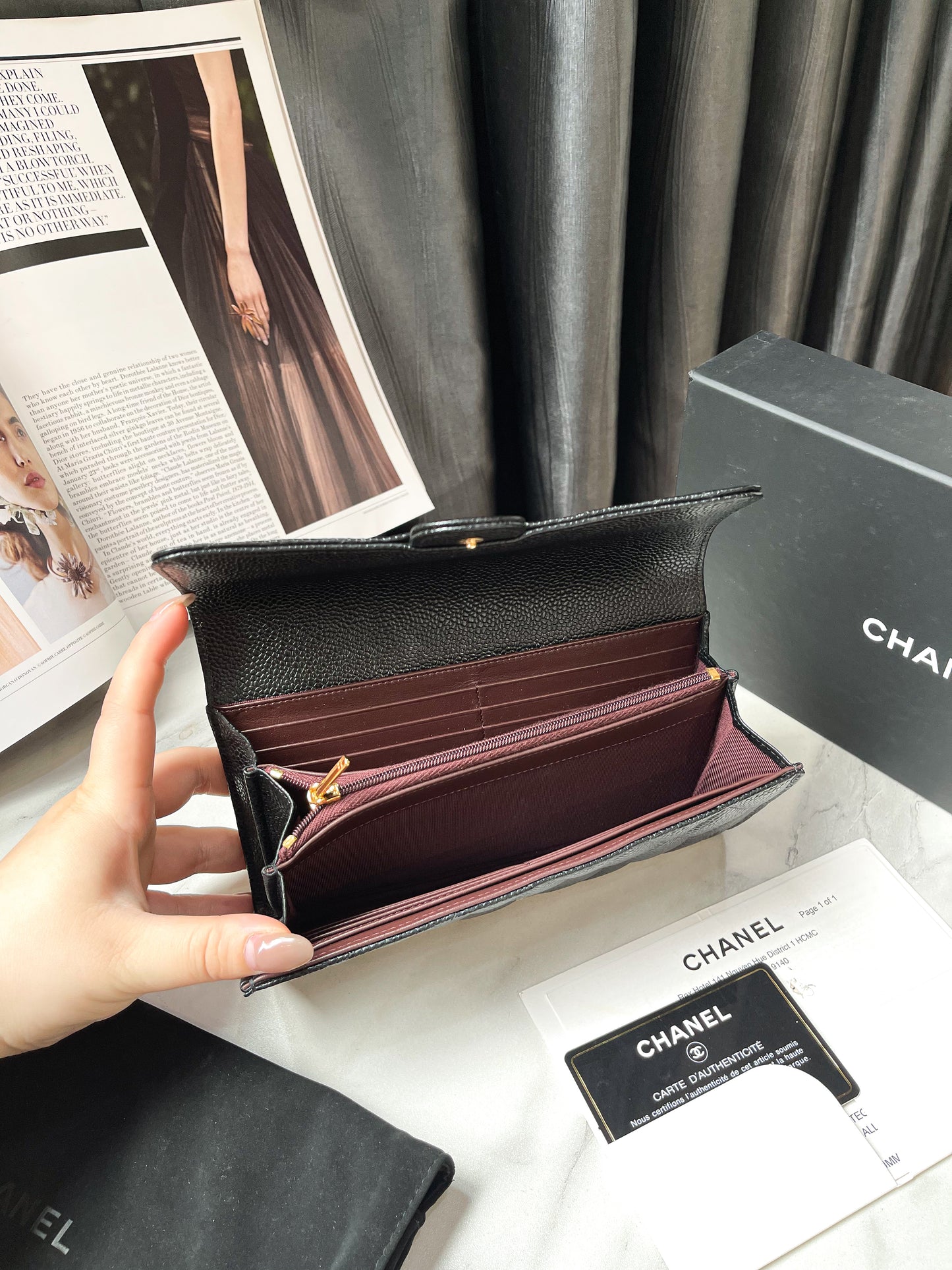 Chanel Ví Gấp Dài Classic