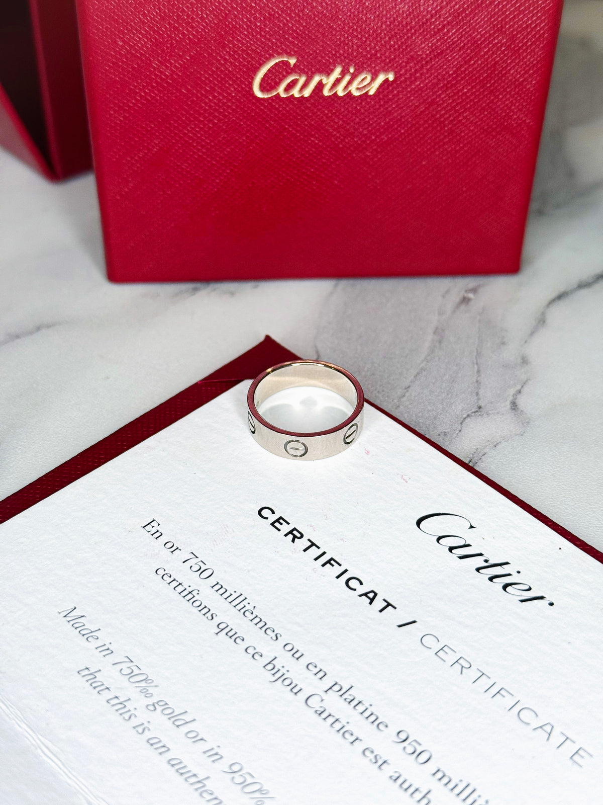 Nhẫn Cartier Love Ring Size 54
