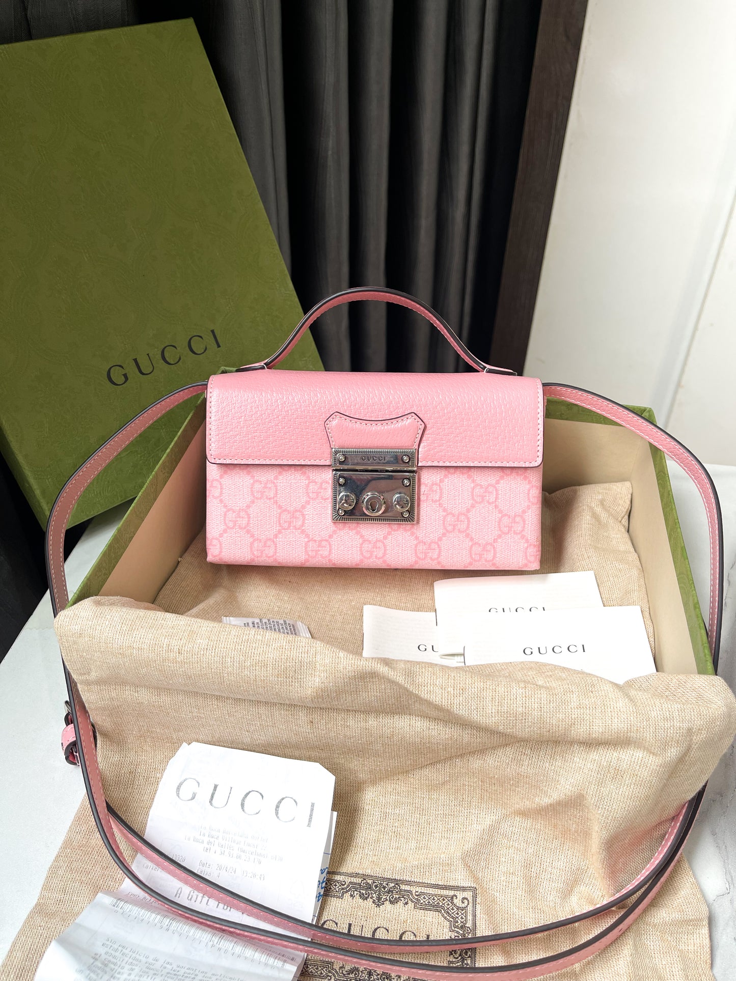 Gucci Padlock Hồng New