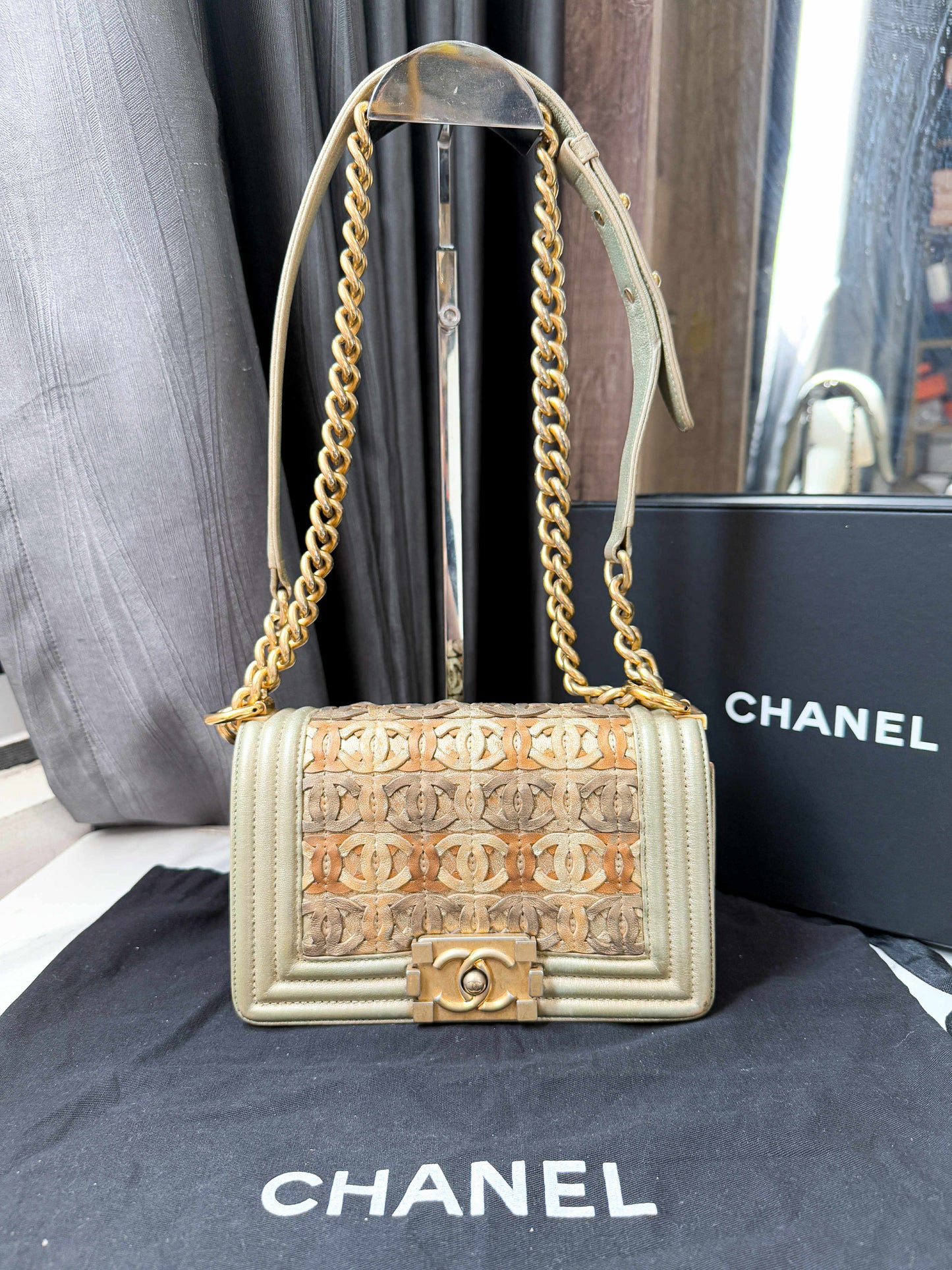A Chanel Boy Size S
