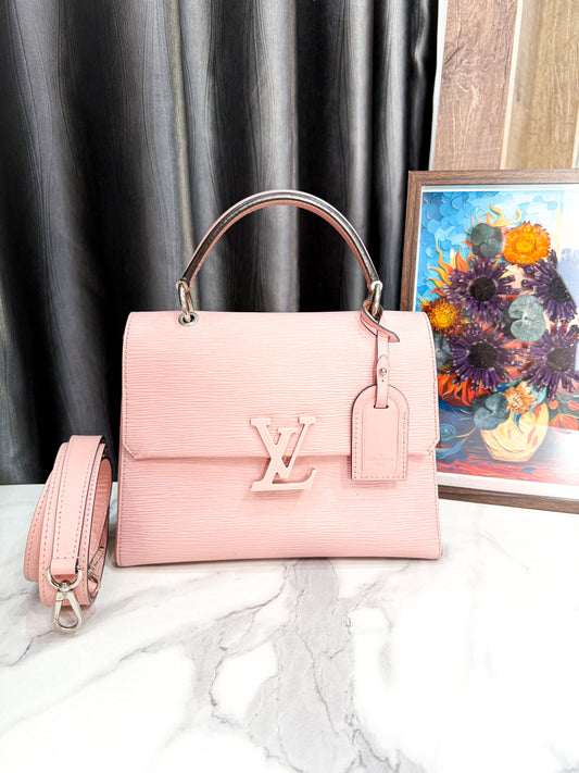 A A LV Handbag Epi Hồng
