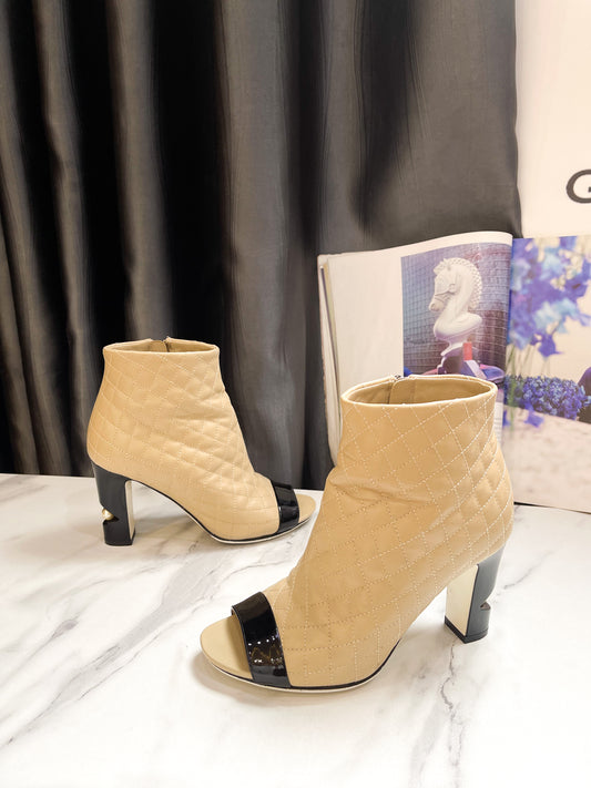 Chanel Open Toe Boot