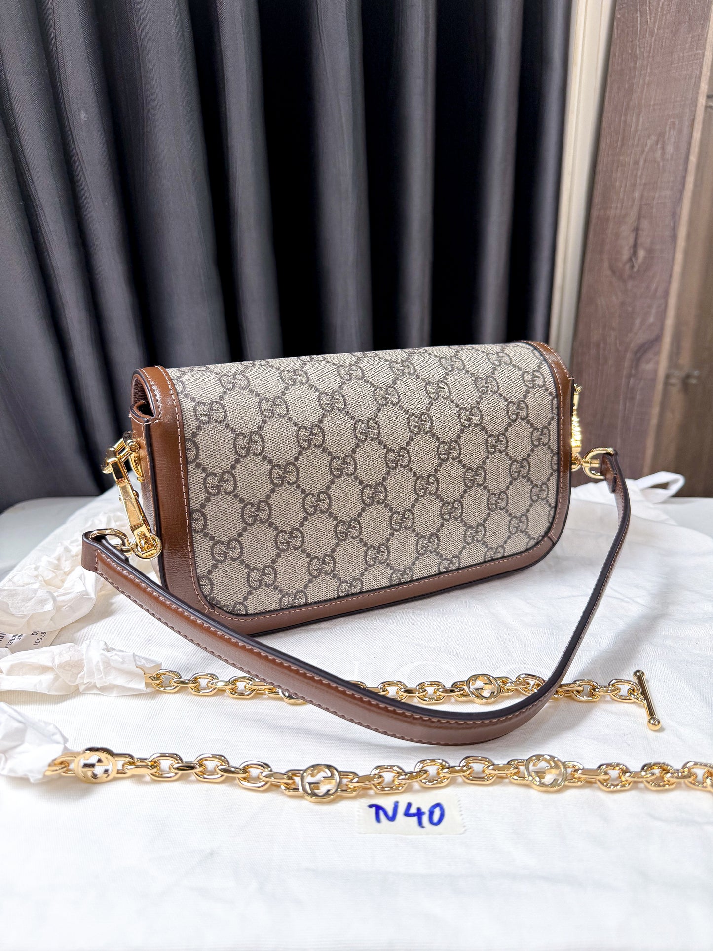 A A Gucci 1955 Size Mini 2 Strap New TV40