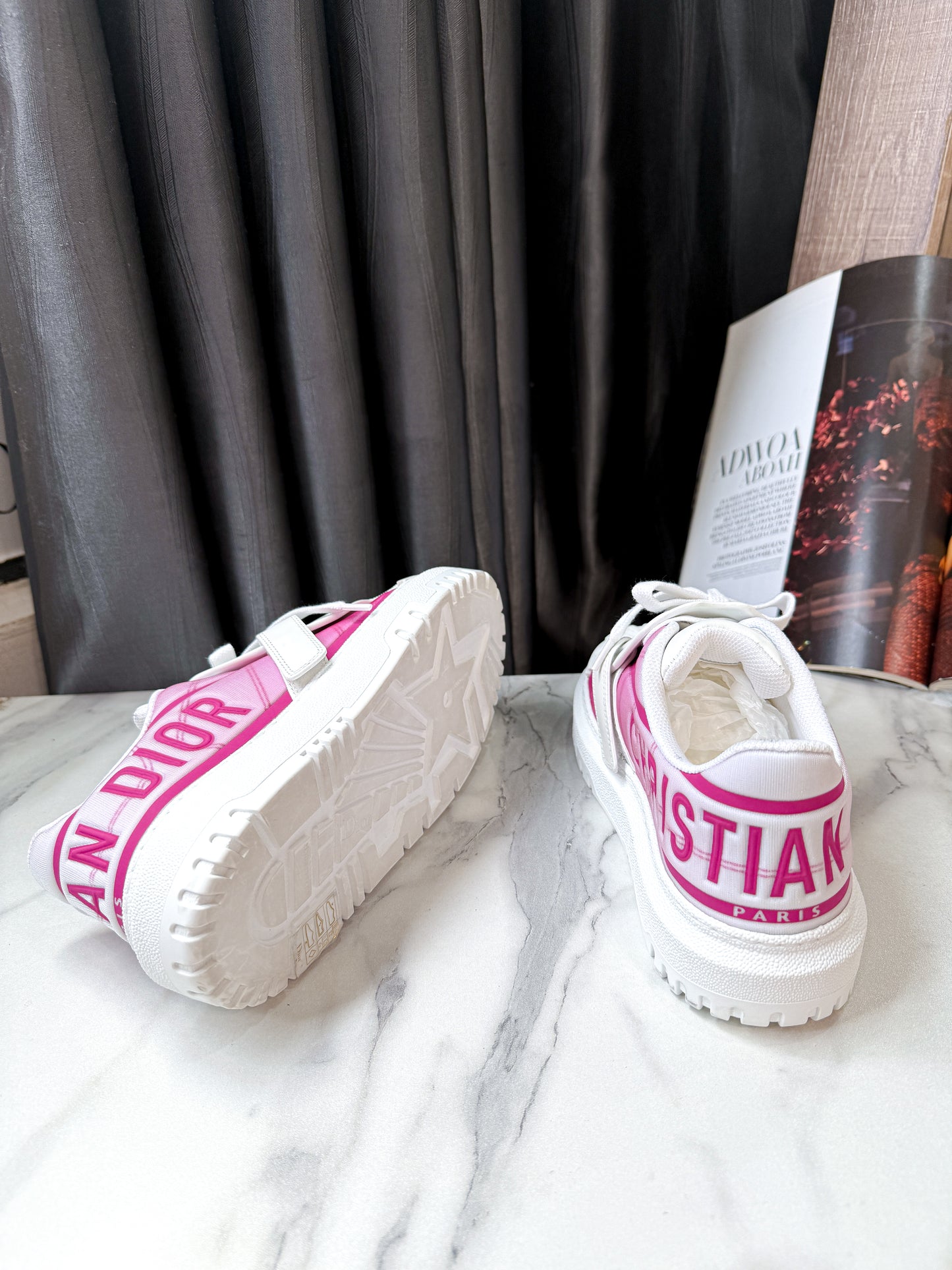 Giày Dior Trắng Phối Hồng Size 35.5