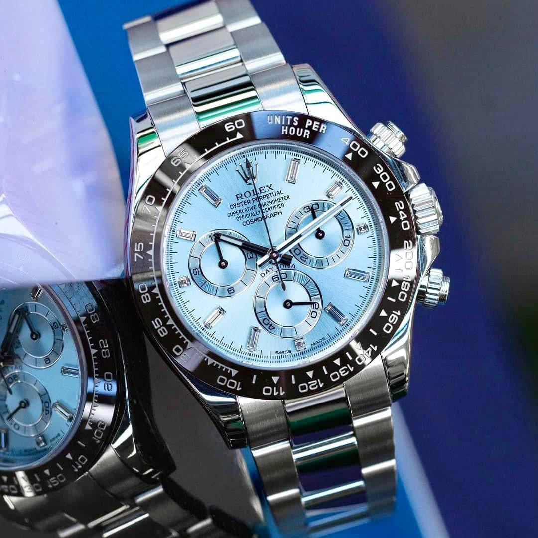 Đồng Hồ Rolex Daytona 116506A Baguette 40mm Ice Blue