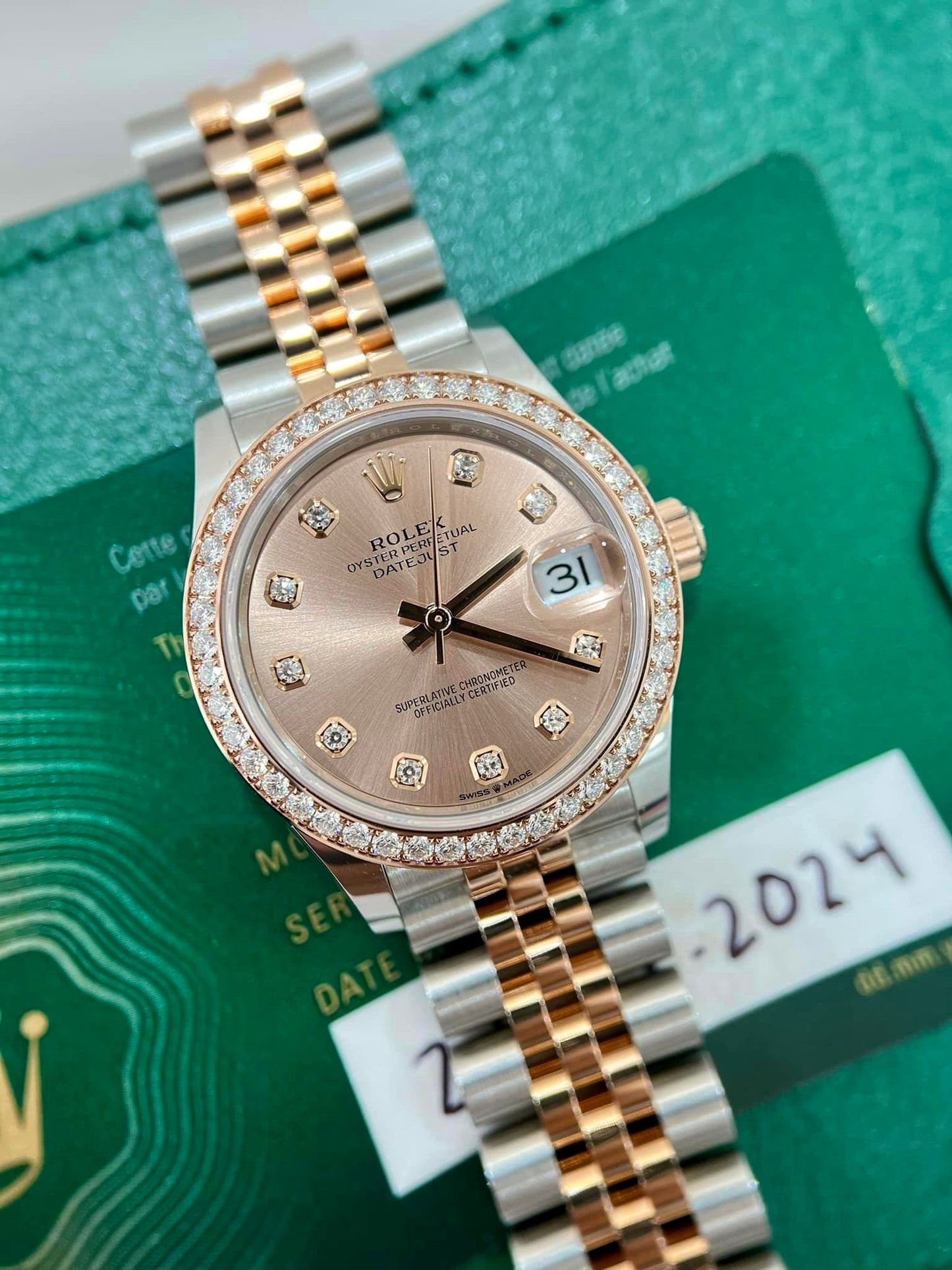 Đồng Hồ Rolex DateJust 278381RBR Dial Pink 31mm