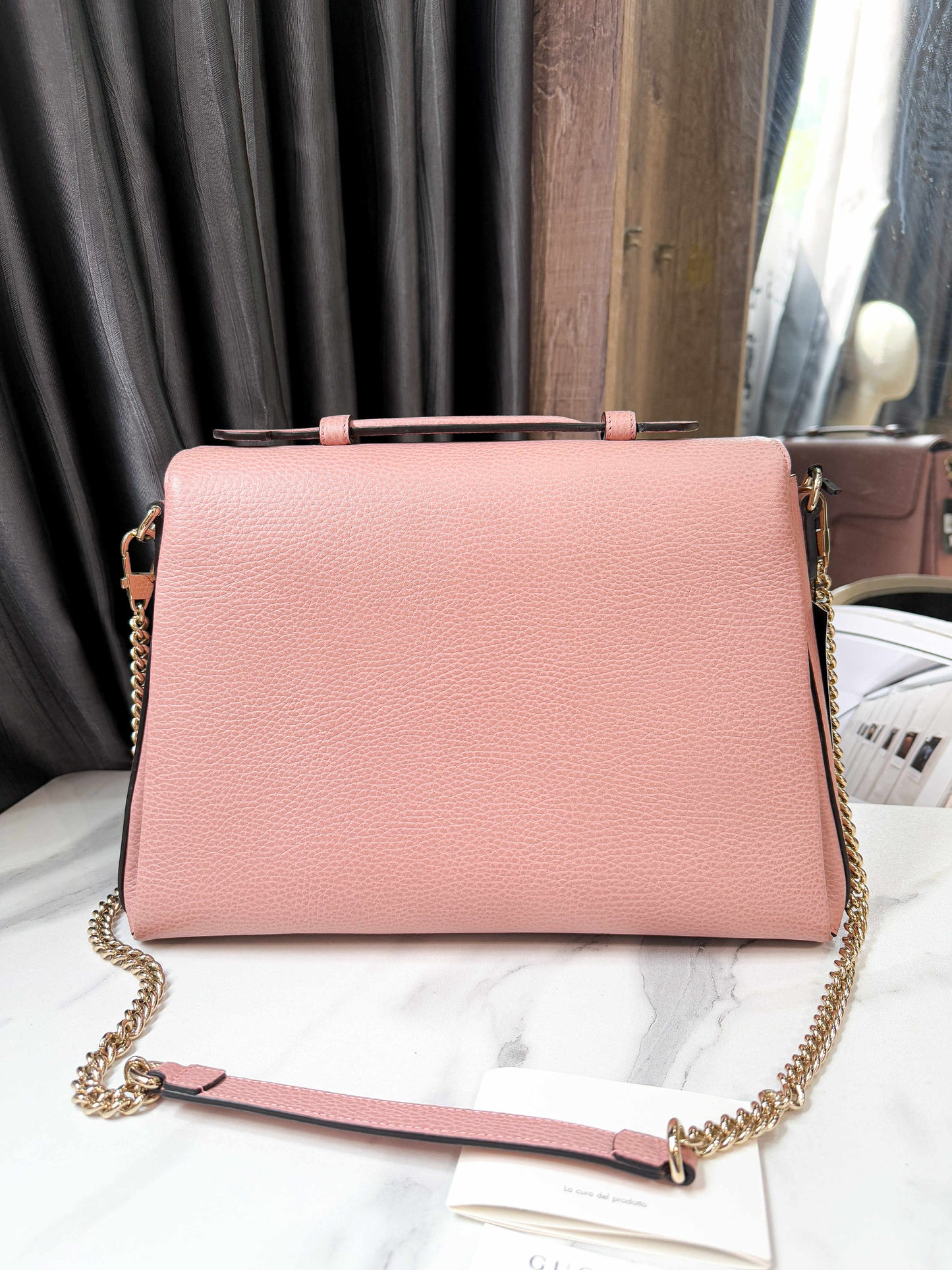 A Gucci Interlocking Hồng Size 34
