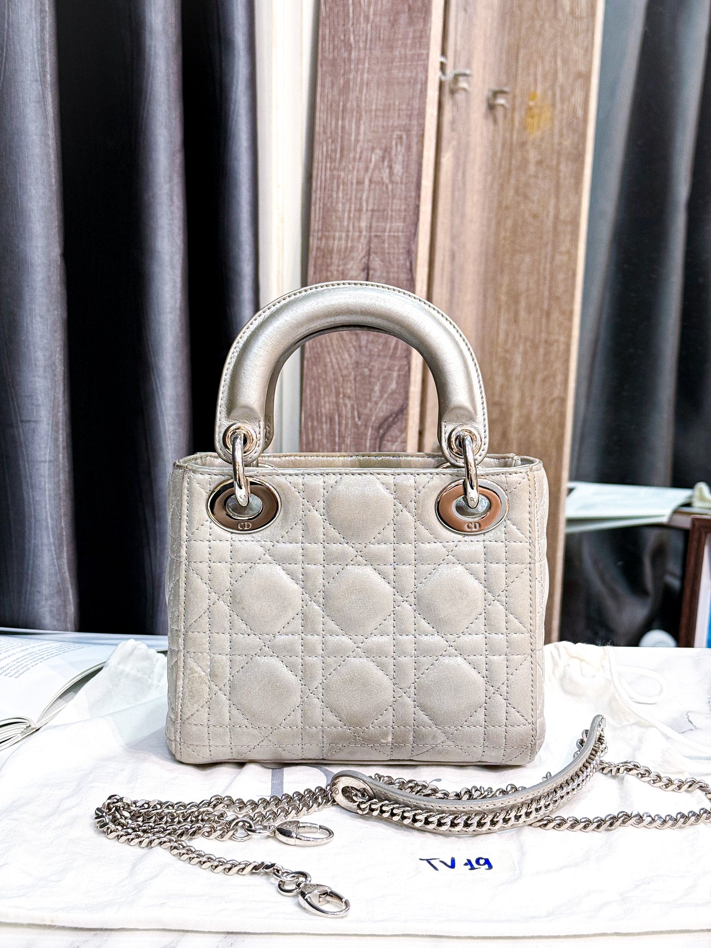A A Dior Lady Mini Satin