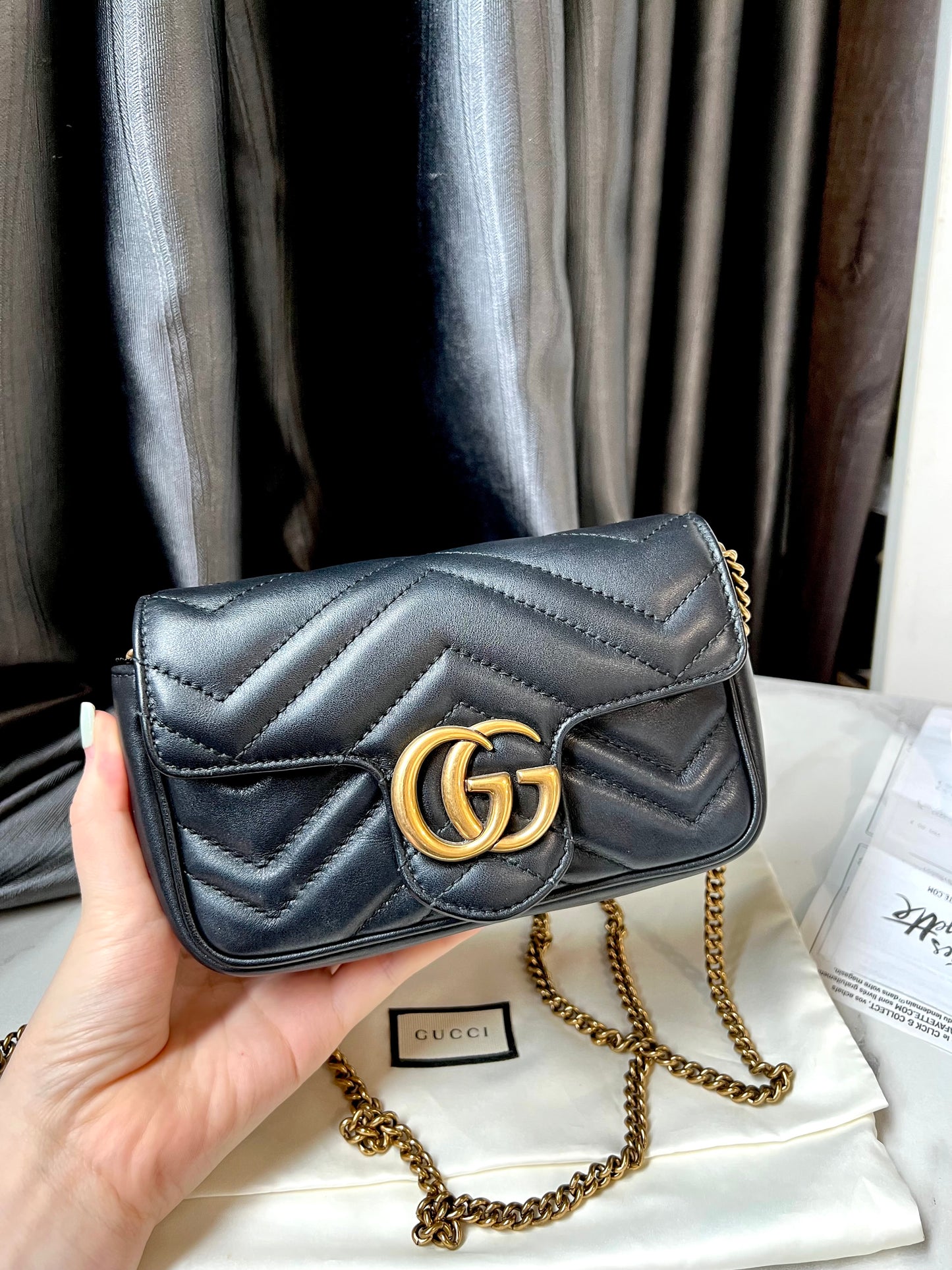 Gucci Marmont 17 Đen