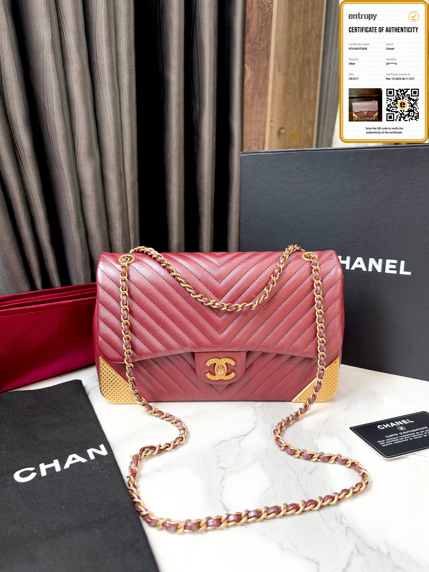 A A Chanel Classic Chevron M