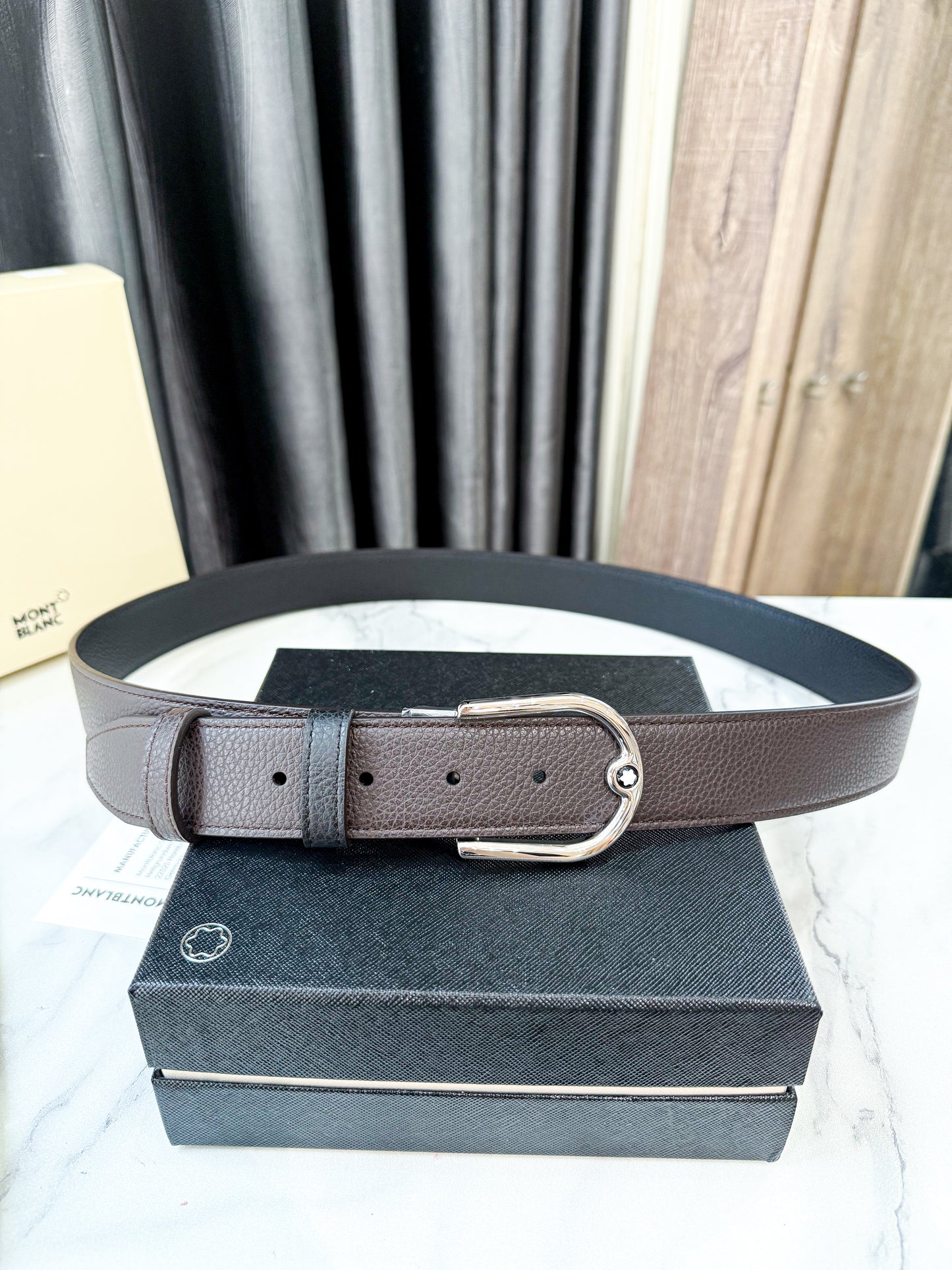Belt Mont Blanc Dùng 2 Mặt New